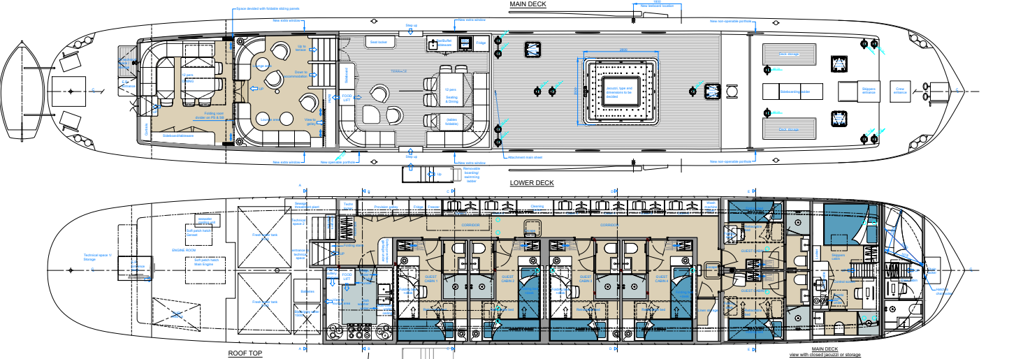 Originele complexe plattegrond